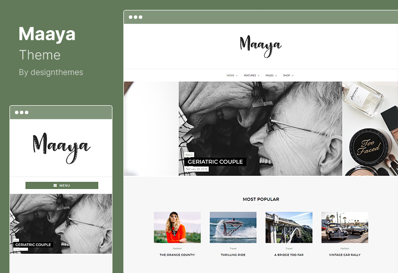 Maaya Theme - Reiseblog WordPress Theme