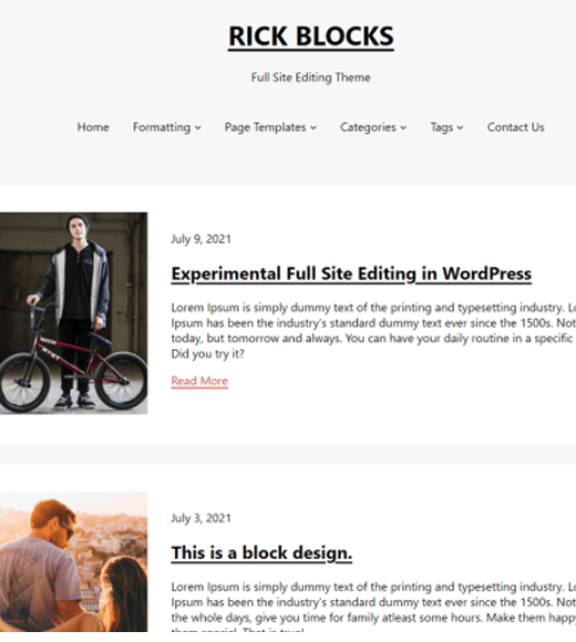 WordPress-Block-Themes Rick