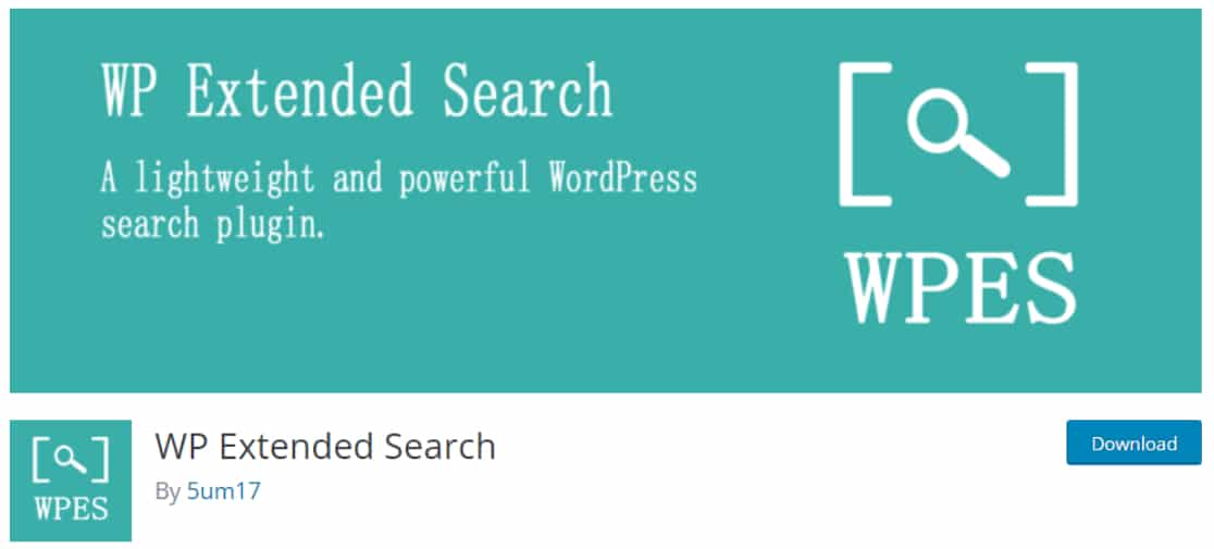 WP Extended Search