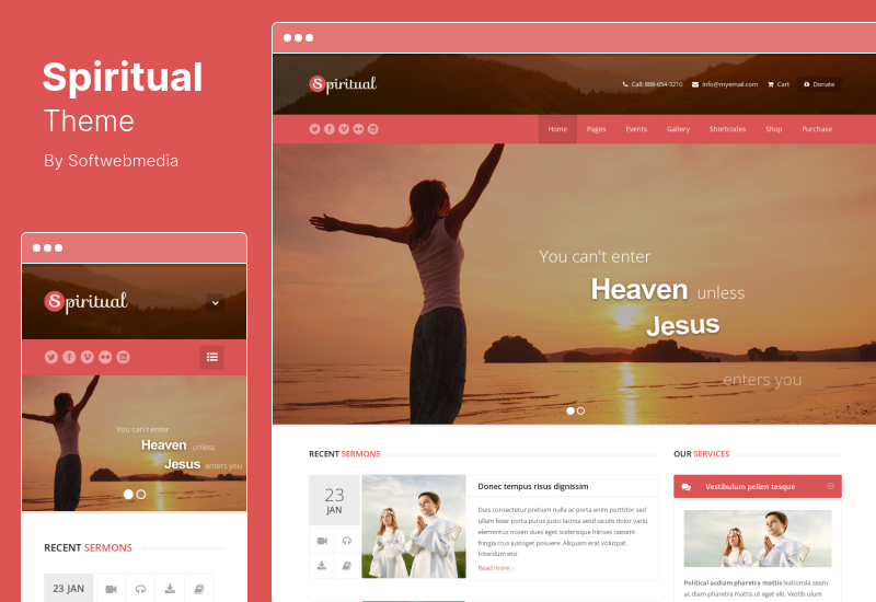 Tema espiritual - Tema de WordPress para iglesia