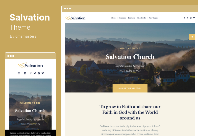 Salvation Theme - Tema WordPress para Iglesia y Religión