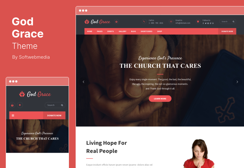 ธีม God Grace - ธีม WordPress ของคริสตจักร