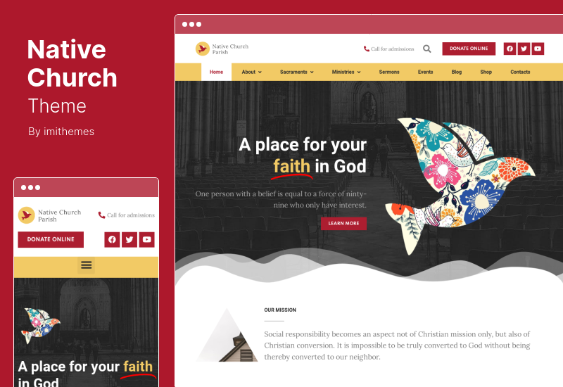 Native Church Theme - uniwersalny motyw WordPress