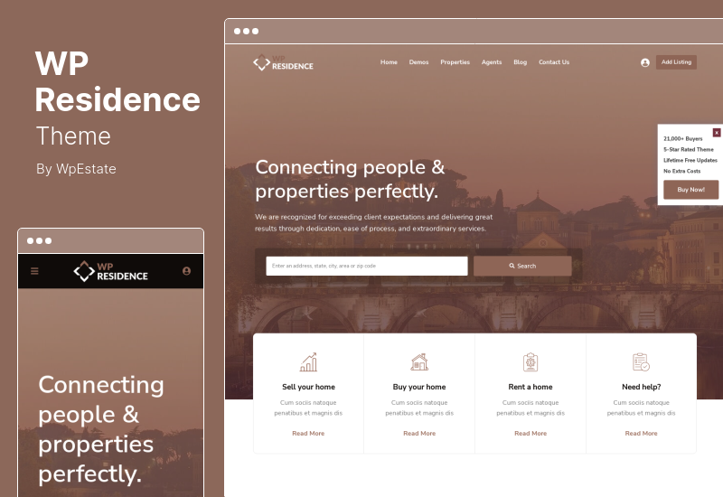 WP Residence Theme - тема WordPress о недвижимости