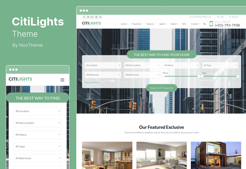 CitiLights Theme - тема WordPress о недвижимости