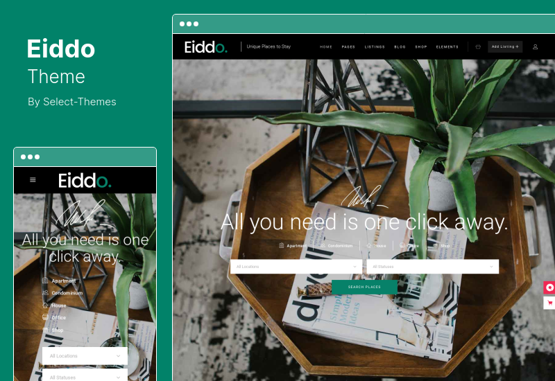 Eiddo-Thema - WordPress-Theme für Immobilienmakler