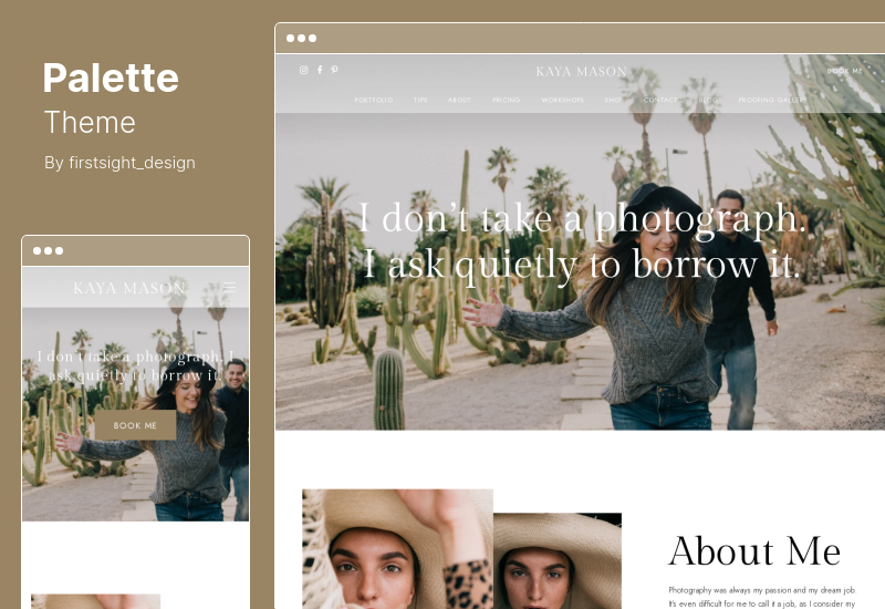 Palette Theme - Tema de WordPress para portafolio de fotógrafos