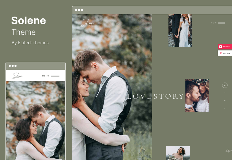 Tema Solene - Tema de WordPress para fotografía de bodas