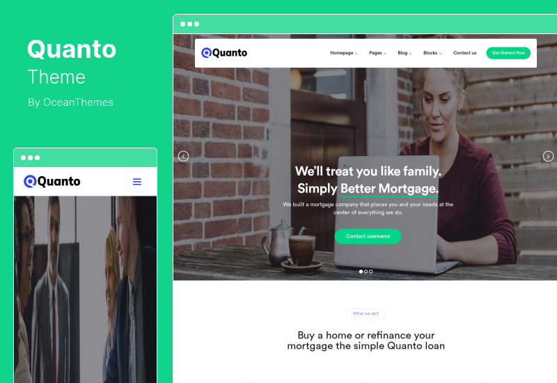 Quanto Theme — адаптивная тема WordPress для бизнеса