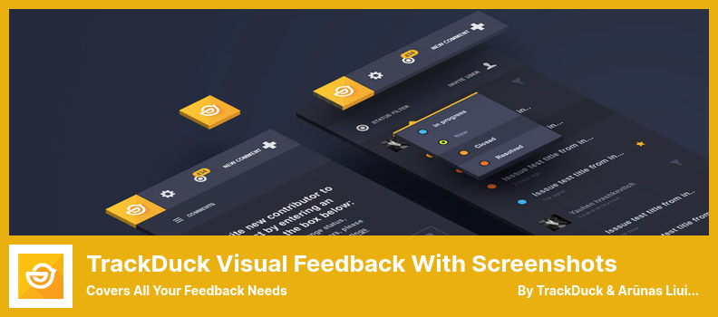 TrackDuck Visual Feedback พร้อมปลั๊กอินภาพหน้าจอ - ครอบคลุมทุกความต้องการของคุณ