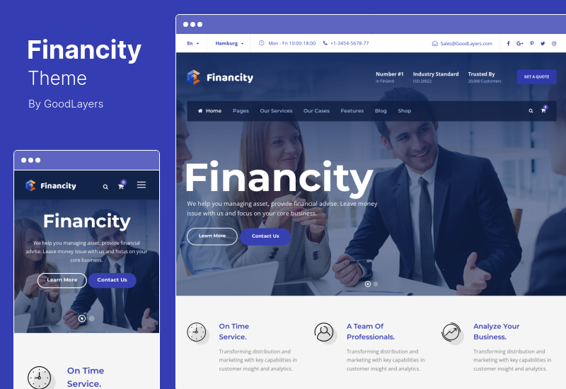 Financecity-Theme - WordPress-Theme für Finanzen für Unternehmen