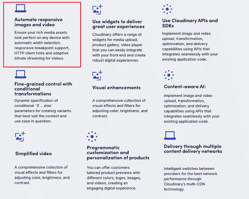 Melayani gambar dengan ukuran yang benar dengan Cloudinary -Sumber: Cloudinary