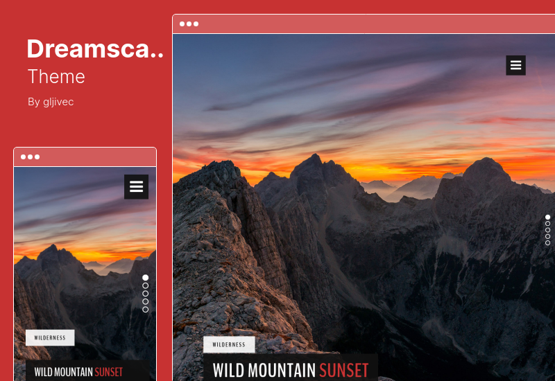 Tema Dreamscape - Un tema WordPress per blog di fotografia reattivo