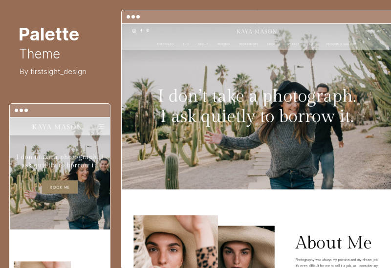 Palette Theme - Tema de WordPress para portafolio de fotógrafos