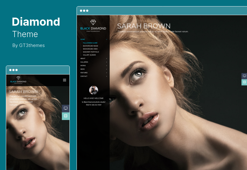 Diamond Theme - Tema WordPress para Portafolio de Fotografía