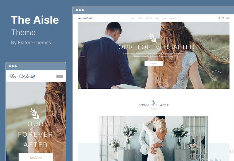 The Aisle Theme - Tema WordPress de casamento elegante