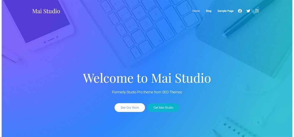 Mai Studio-Website-Vorlage für Agenturen