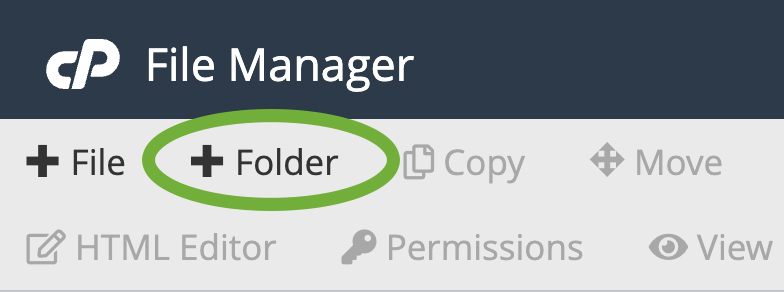 adăugarea unui folder în cpanel