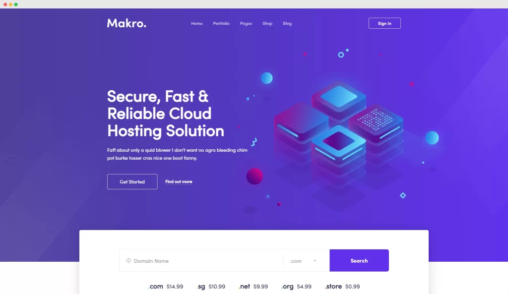 Makro - 用于 Saas 和 Startup 的 WordPress 主题