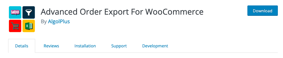 woocommerce 고급 주문 내보내기 플러그인