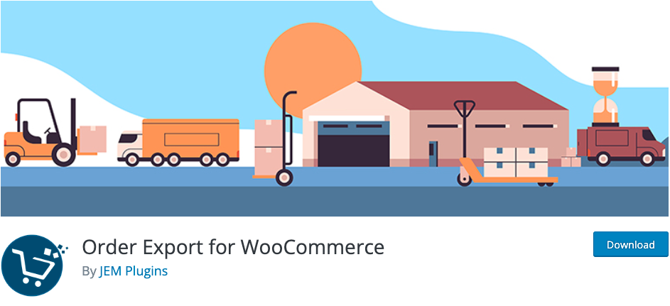 exportation de commande pour le plugin woocommerce