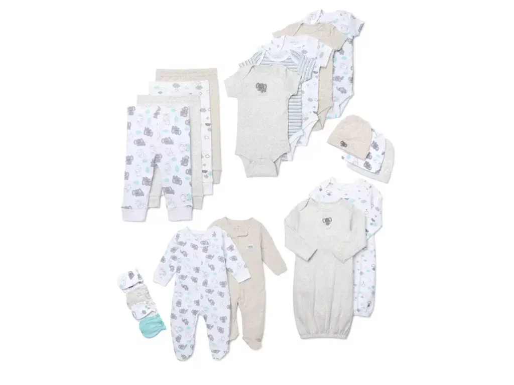 multi packs pour la vente de vêtements pour bébés