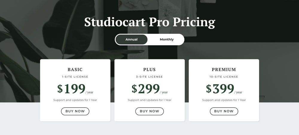 Studiocart Proの価格