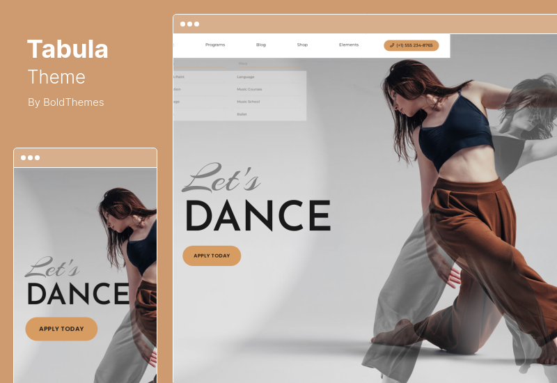 Tabula Theme — тема WordPress для школы искусства, музыки и языков