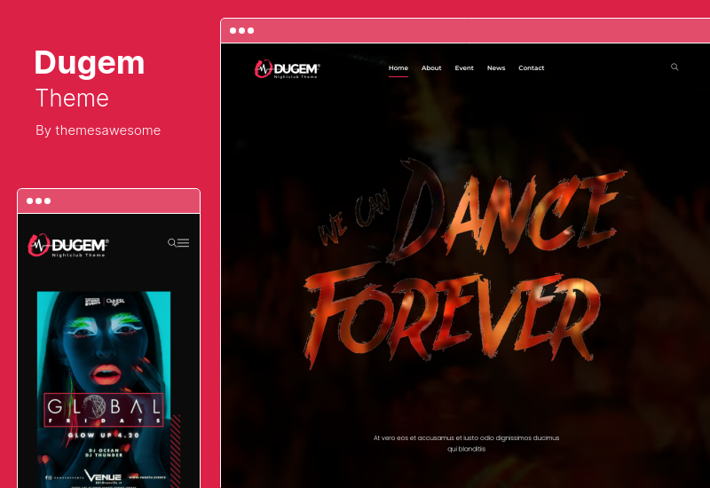 Dugem Theme - Dance Night Club WordPress Theme