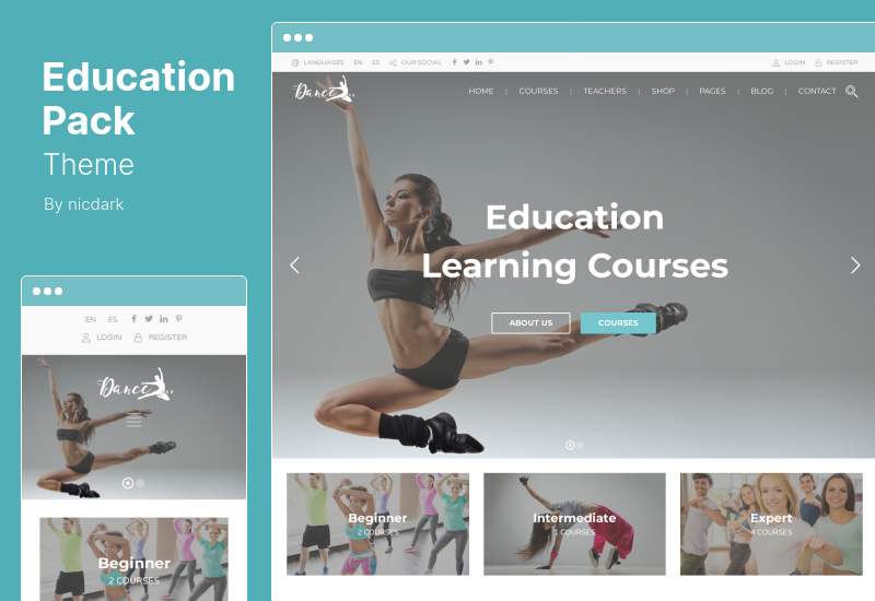 Thème du pack éducatif - Thème WordPress pour l'éducation