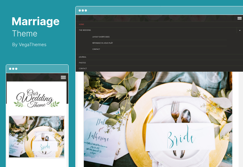 Marriage Theme — адаптивная свадебная тема WordPress