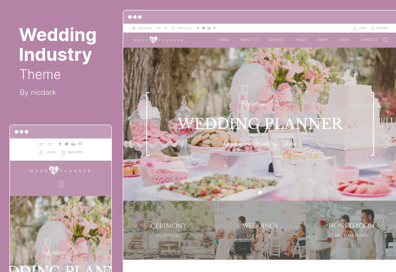 Wedding Industry Theme - Tema WordPress pentru nunta