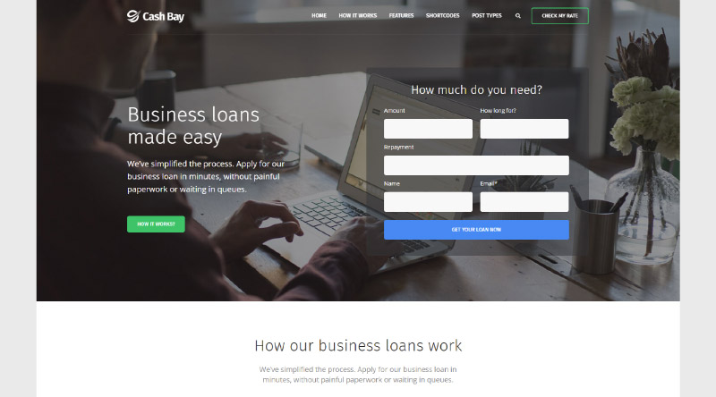 Cash Bay WordPress Theme