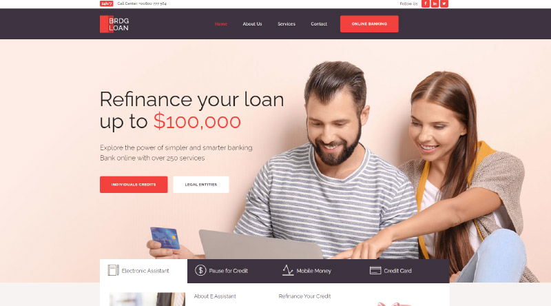 Bridge Loan WordPress Theme