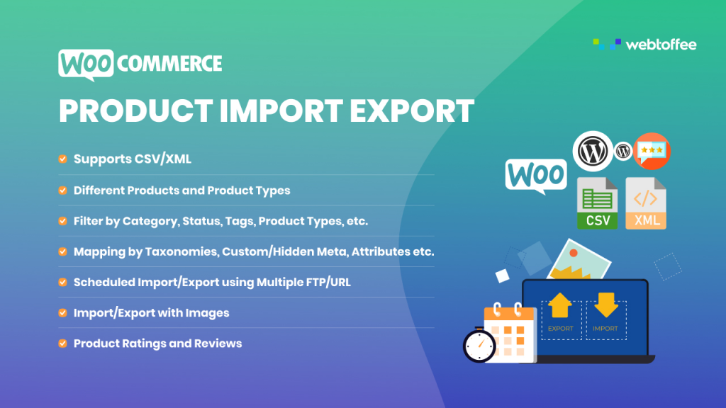 Complemento de exportación de importación de productos