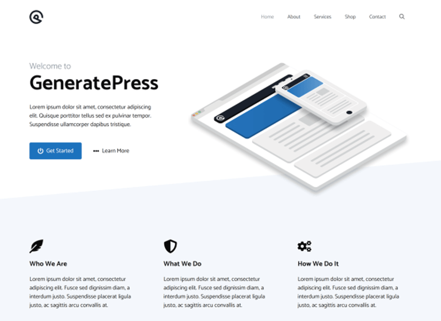 GeneratePress - 轻量级的 wordpress 主题