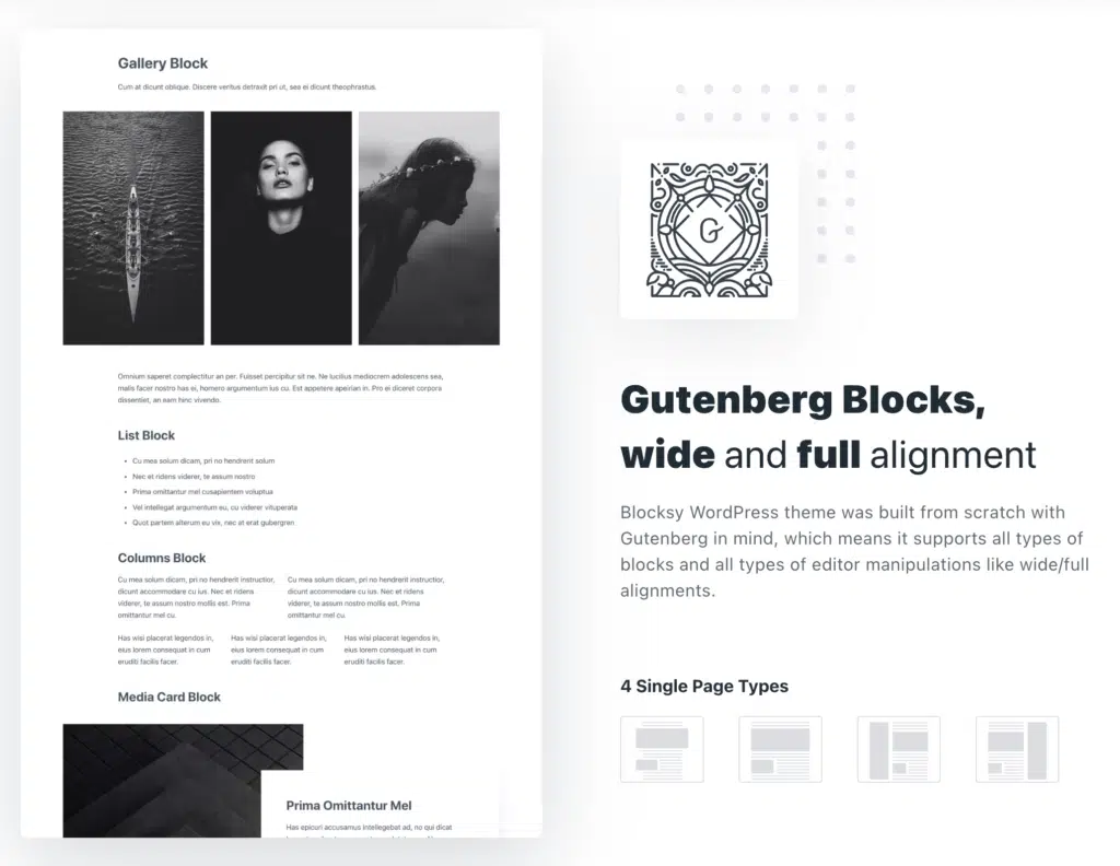 Blocs Blocksy Guetenberg