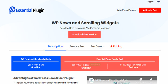 WordPress-News-Scrolling-Widget