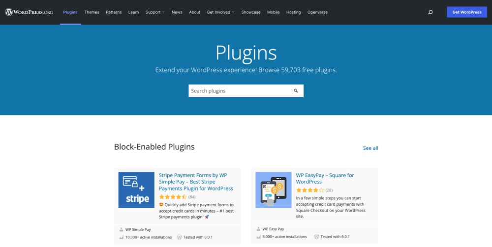 Integrasi WordPress untuk Stripe & Square