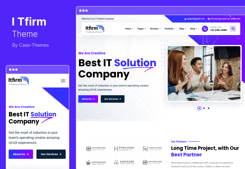 ITfirm Theme - Tema de WordPress para soluciones y servicios de TI