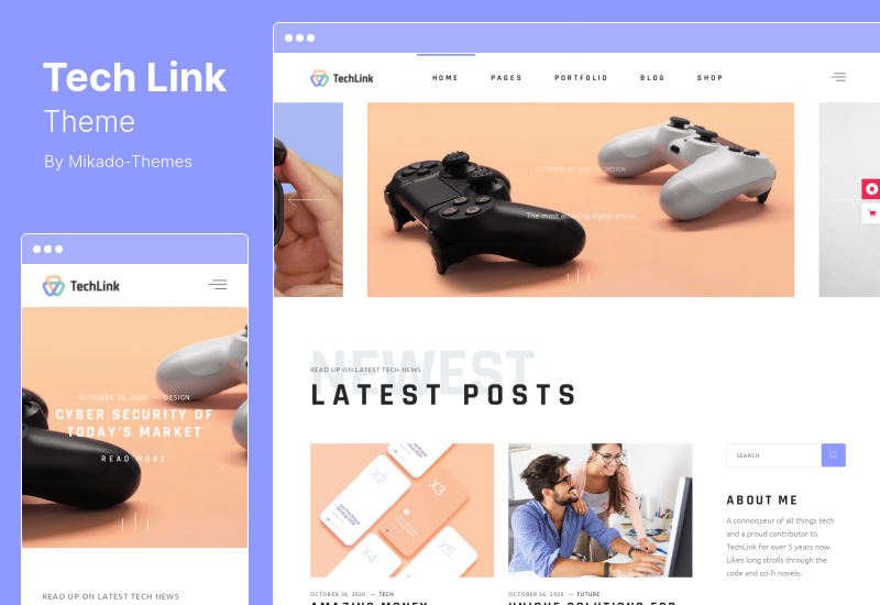 Tema TechLink - Tema WordPress Teknologi dan Solusi IT