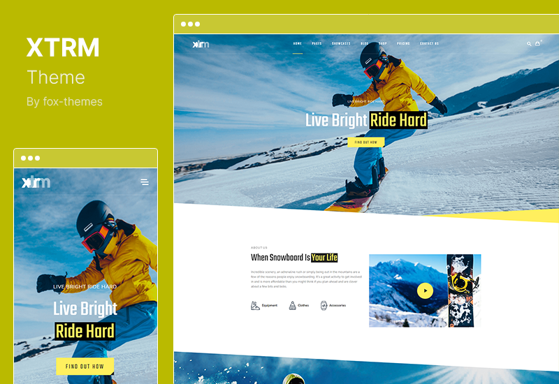 Tema XTRM - Tema WordPress per sport estremi