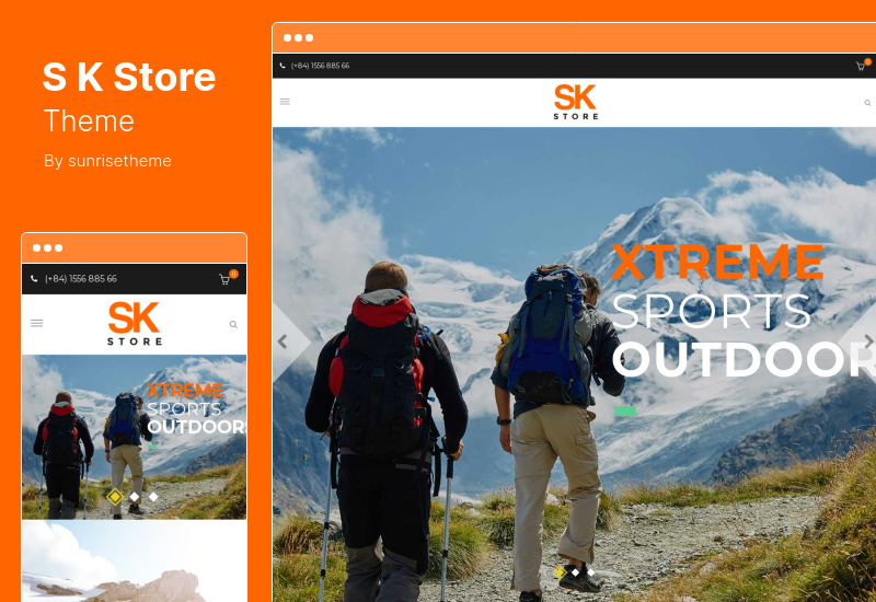 SK Store Theme – Responsives Sport- und Athleten-WordPress-Thema