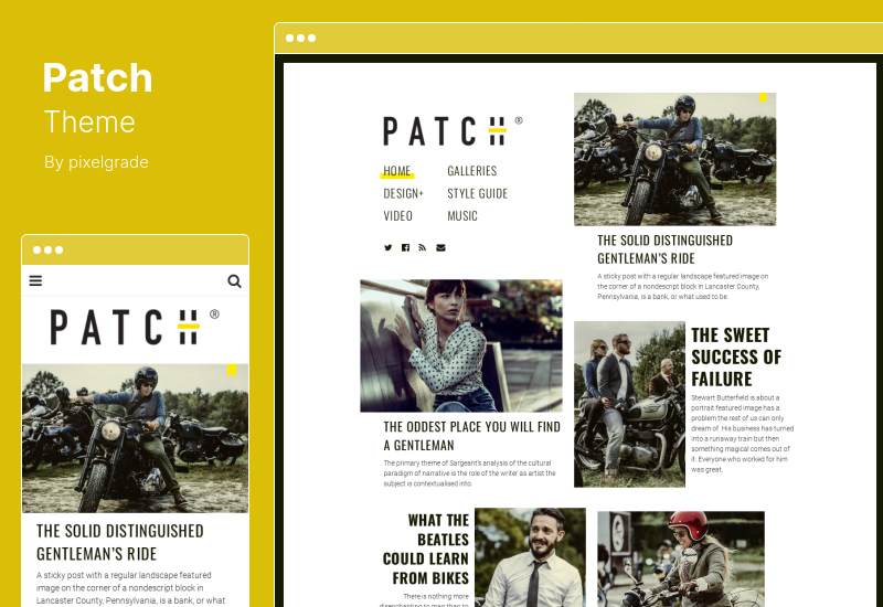 Patch Theme - niekonwencjonalny motyw WordPress w stylu gazety