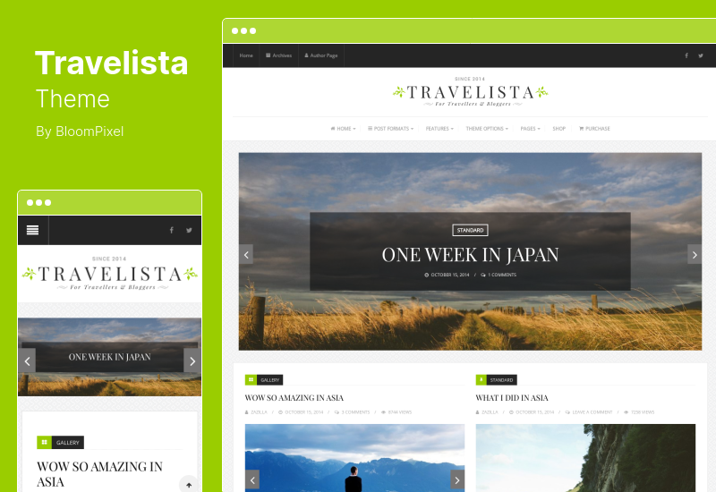 Tema Travelista - Tema WordPress para blog