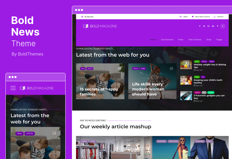 Bold News Theme - นิตยสาร & หนังสือพิมพ์ WordPress Theme