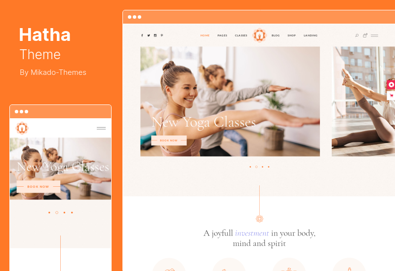 Tema Hatha - Tema WordPress Yoga