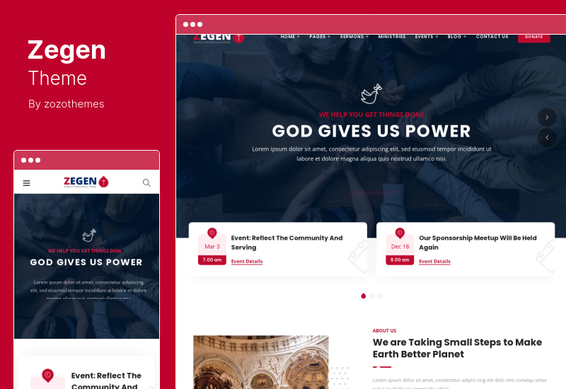 Zegen-Thema - Kirche WordPress-Theme