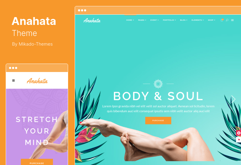 Tema Anahata - Tema WordPress per yoga, fitness e stile di vita