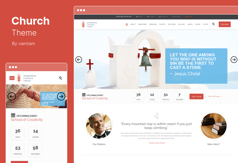 Church Theme - Тема WordPress для церкви